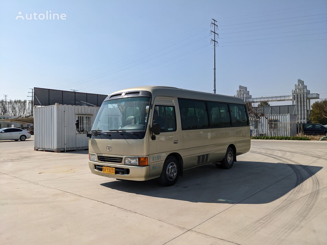 Minibús, Furgoneta de pasajeros TOYOTA Coaster original Japanese passenger bus: foto 3