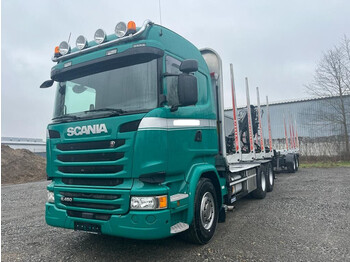Camión forestal Scania R450 Holz 6x4 Loglift F96S 79