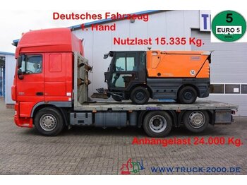 Portavehículos camión DAF XF105.460 Spezial Baumaschinen Trecker: foto 1