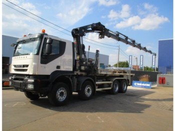 Multibasculante camión Iveco TRAKKER 410 BB- containersysteem + HIAB 288E-7: foto 1