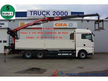 Camión caja abierta, Camión grúa MAN TGX 26.480 EEV 6x4 Fassi F185BS22 10.9 m=1.47 t: foto 1