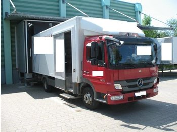 Camión caja cerrada MERCEDES-BENZ Atego 1018 L Kofferwagen + LBW: foto 1