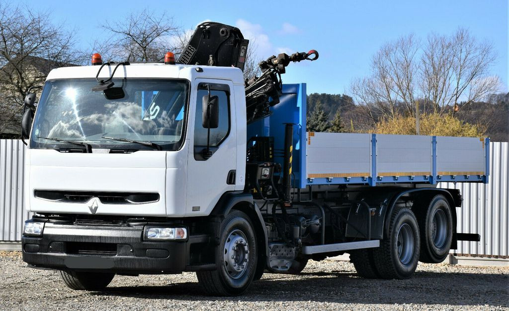 Volquete camión, Camión grúa Renault Premium 320 *KIPPER 6,30m+HIAB 122B-2 DUO: foto 3