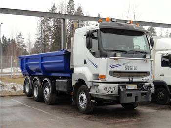 Sisu Sisu E11 8x2 + 3-aks letkukasettikärry - Volquete camión