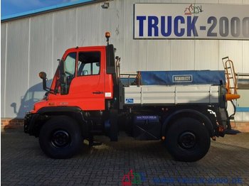 Unimog U300 Winterdienst Salzstreuer Wechsellenkung - Volquete camión