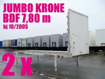 Krone WECHSELBRÜCKE PLATEAU JUMBO 7,80 2 x - Carrocería/ Contenedor