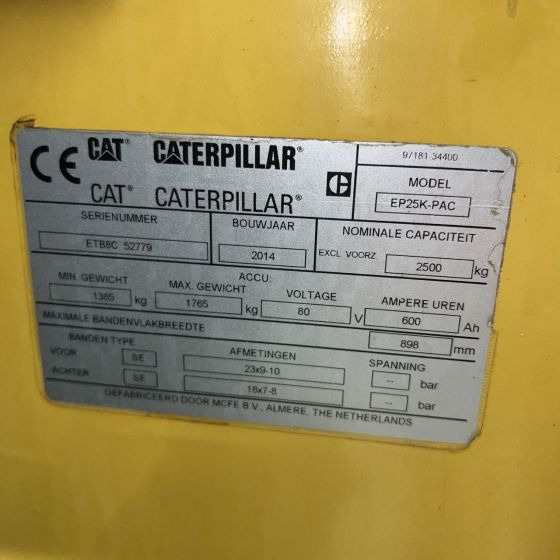 Carretilla elevadora Caterpillar EP25K-PAC: foto 20