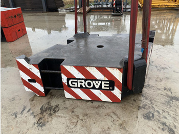 Grove Grove GMK 6400 counterweight 10 ton - Contrapeso