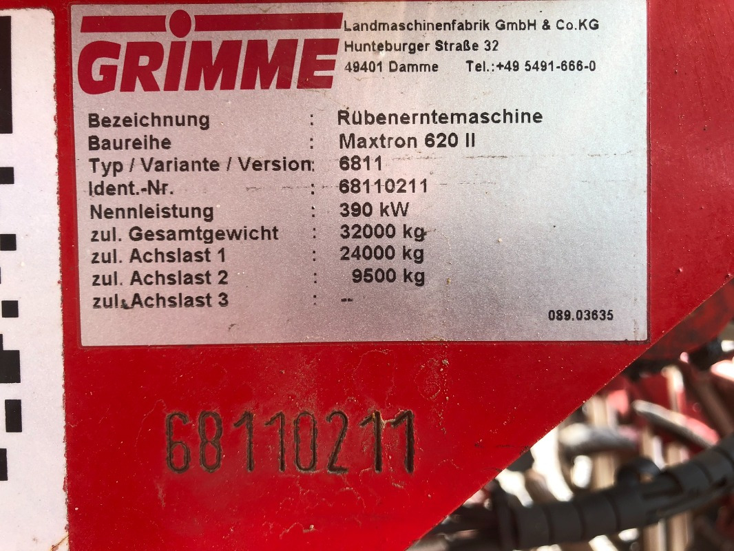 Cosechadoras de remolacha Grimme MAXTRON 620 II: foto 2