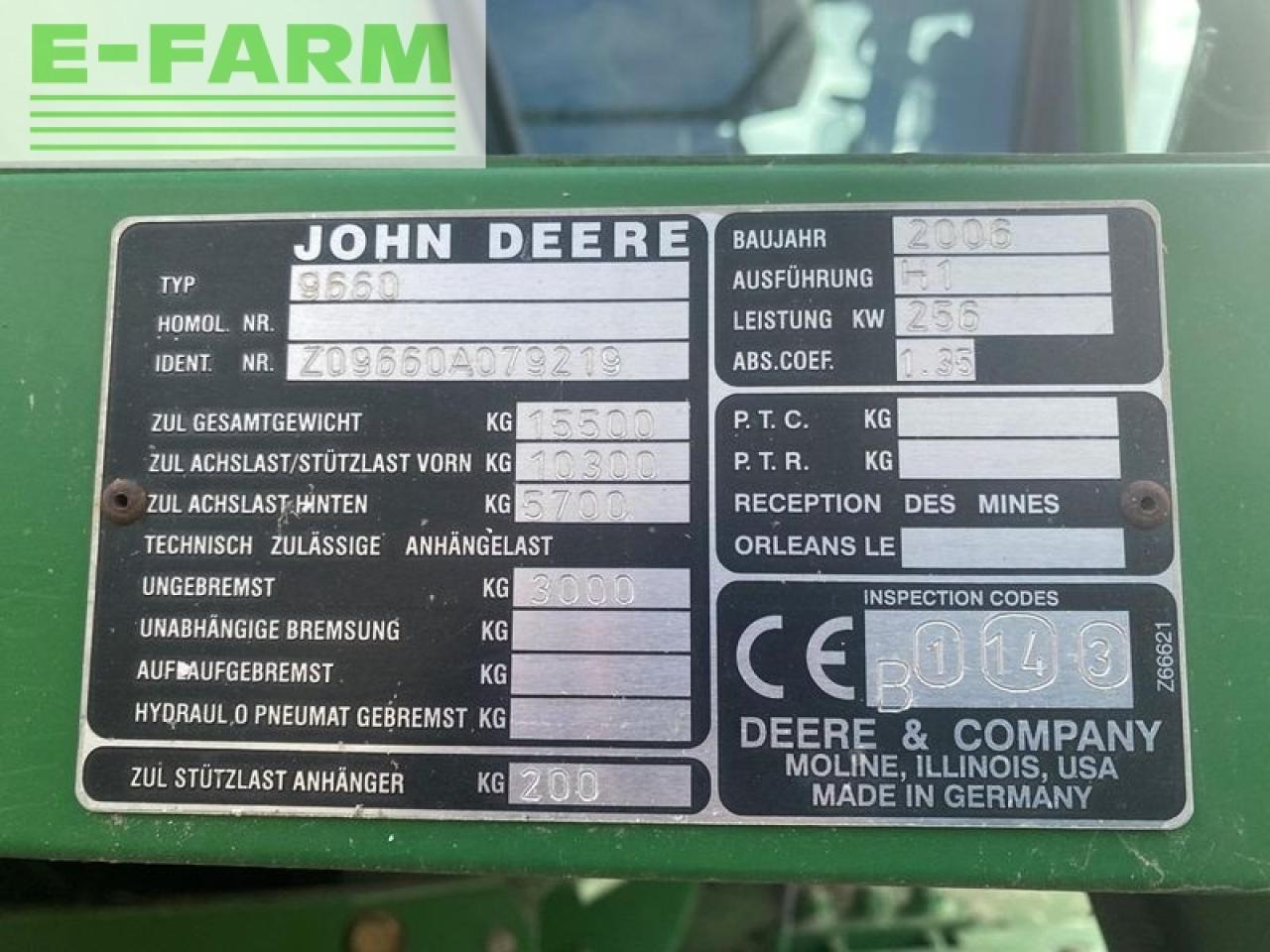 Cosechadora de granos John Deere 9660i wts: foto 40