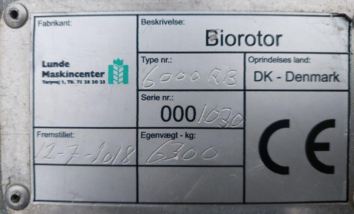 Grada Lunde Maskincenter BioRotor 6000 RB: foto 15