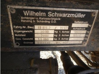 Schwarzmüller 2-Achsanhänger 2350x6000 Privatverkauf - Remolque agrícola