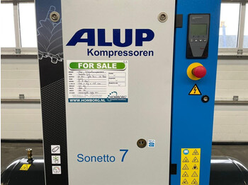 Compresor de aire nuevo Alup Sonetto 7.5 + 200 Elektrische Schroefcompressor 5.5 kw 780 L / min 10 Bar: foto 5