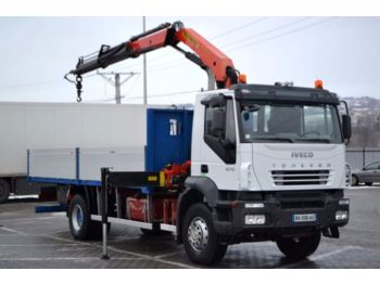 Iveco Trakker 270 * Pritsche 6,60 m + KRAN! - Autogrúa