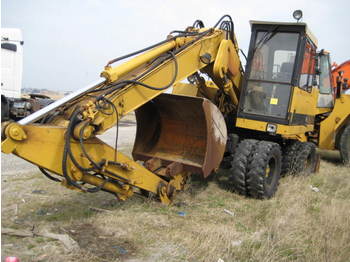 CATERPILLAR 206 BFT, 206BFT Mobilbagger / Wheel Excavator, Hammer Line, Bucket, BJ 1991, 13.500 h - Excavadora de ruedas