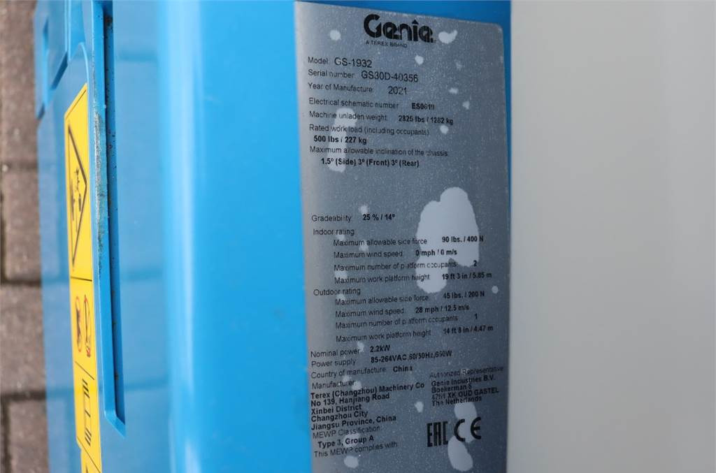 Plataforma de tijeras Genie GS1932 New And Available Directly From Stock, E-dr: foto 7