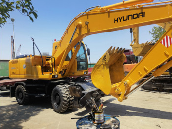 Excavadora de ruedas Hyundai used excavator 210w-7 220LC-9S 210W-9T 150W-7 wheel excavator machine price for sale: foto 5