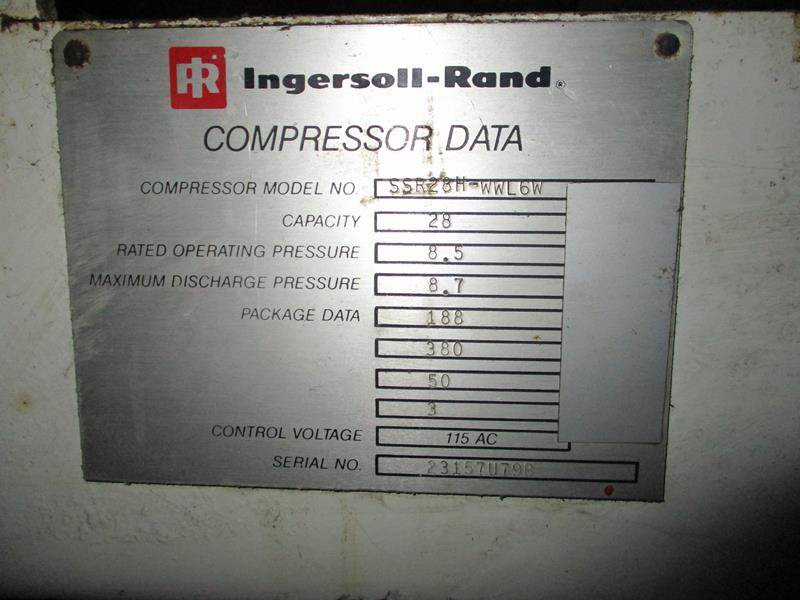 Compresor de aire Ingersoll Rand SSR 2000 28H: foto 9