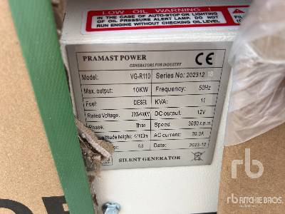 Generador industriale nuevo PRAMAST VGR110 11 kVA (Unused): foto 5