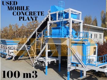FABO USED MOBILE CONCRETE BATCHING PLANT 100 m3/h - Planta de hormigón