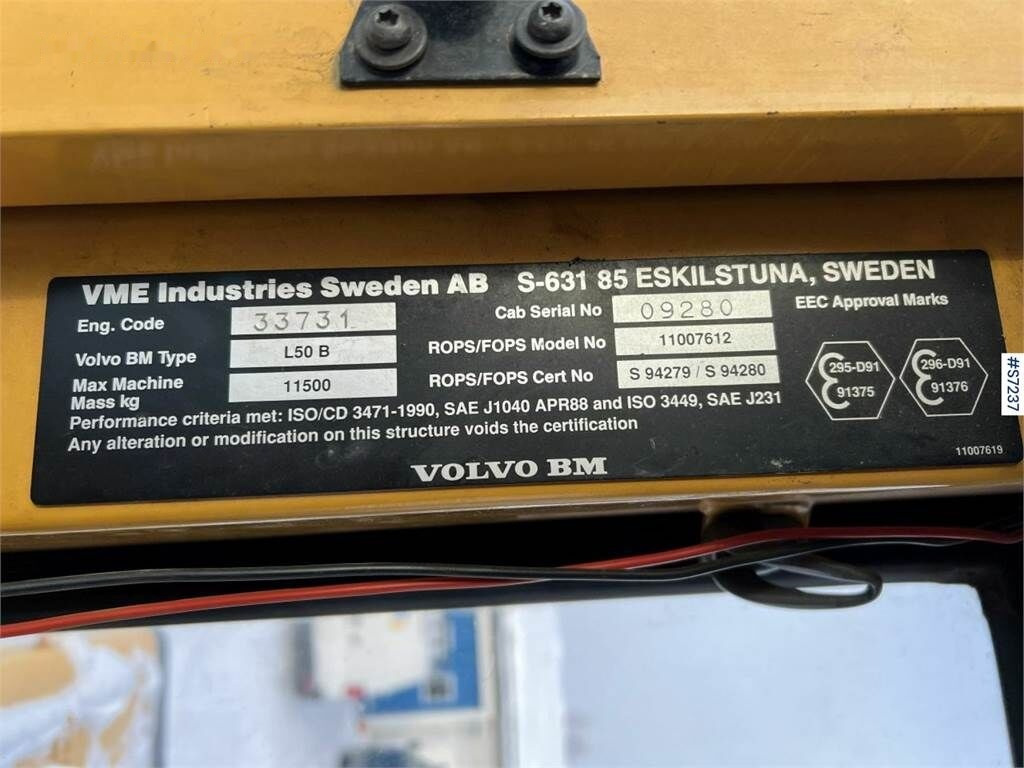 Cargadora de ruedas Volvo L50B Wheel loader: foto 9