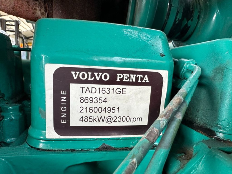 Generador industriale Volvo TAD 1631 GE Leroy Somer 500 kVA generatorset: foto 4