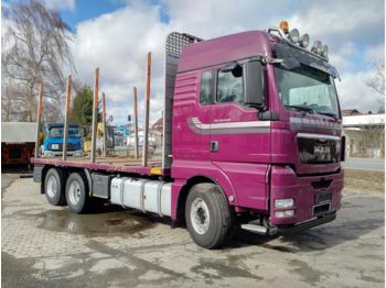 MAN 26.540 Kurzholz 6x4 Plateau 8xExte Alurungen - Remolque forestal