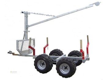 Vemac ATV Quad 2ton Rückewagen Holzrückewagen Forst Kran Traktor - remolque forestal