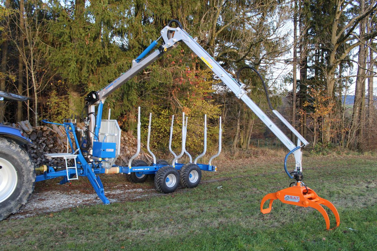 Remolque forestal nuevo Scandic Rückewagen 10,5 to-7,50m Kran-ON-OFF-NEU: foto 24