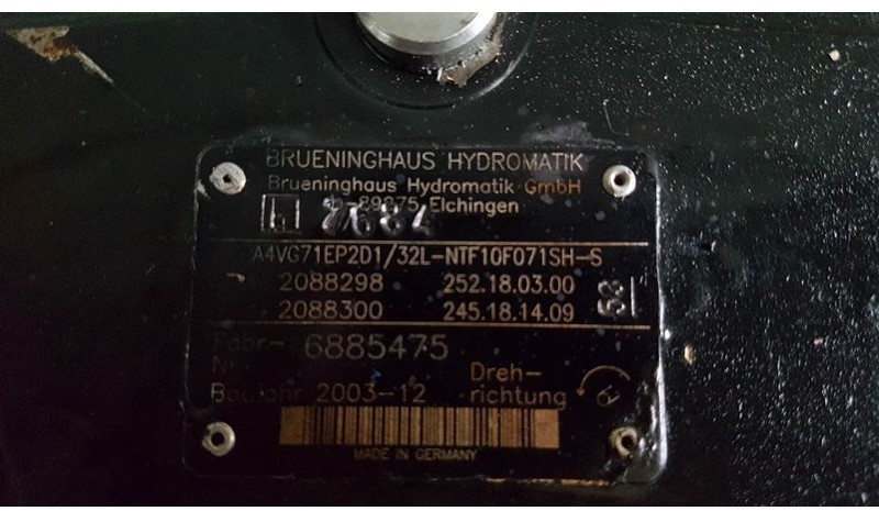 Hidráulica Brueninghaus Hydromatik A4VG71EP2D1/32L - Drive pump/Fahrpumpe/Rijpomp: foto 5