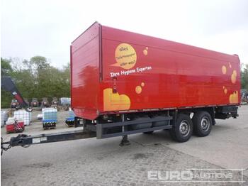  2005 Orten ZFPR18 Twin Axle Tandem Trailer, Tail Lift (German Reg. Docs. Available) - Caja cerrada remolque