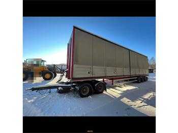 Kilafors 3 axle semi trailer with 2014 Parator SD 18 dolly - Caja cerrada remolque