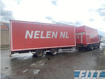 Tracon TRAILERS TM18 2ass wipcar met gesloten opbouw - Caja cerrada remolque