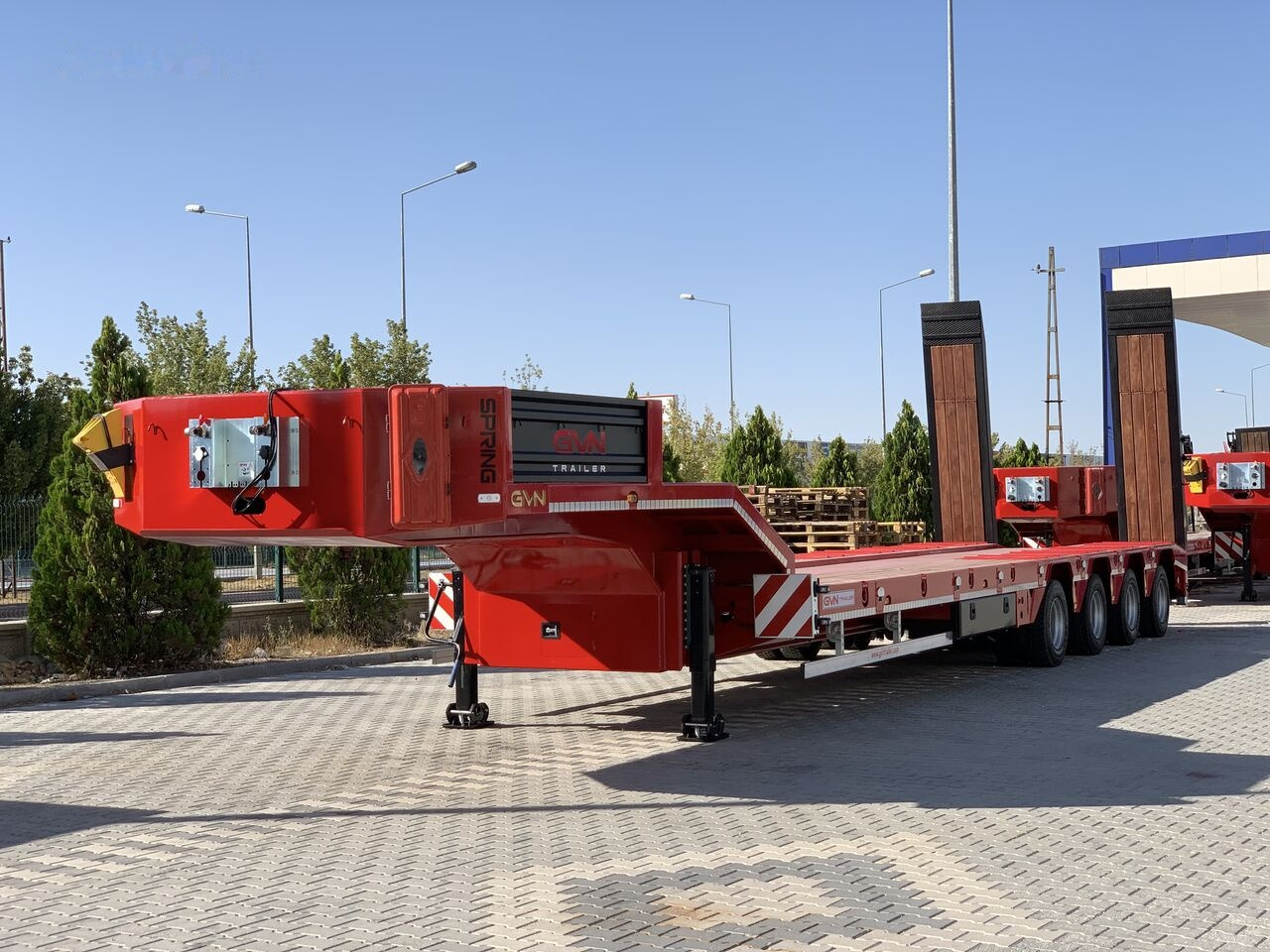 Góndola rebajadas remolque para transporte de equipos pesados nuevo GVN Trailer AFRICA TYPE 4 AXLE LOWBED: foto 2