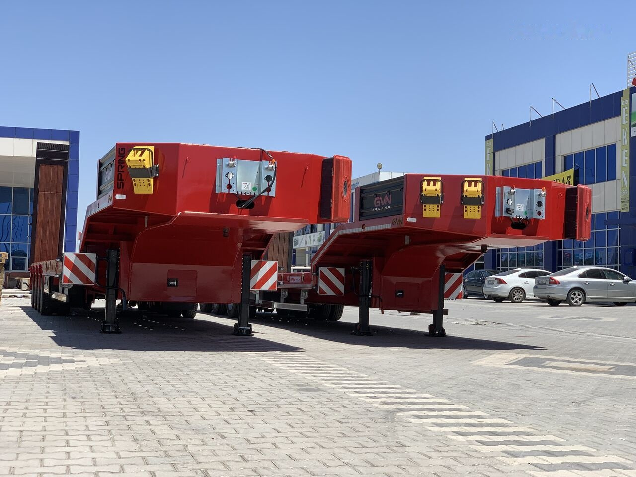 Góndola rebajadas remolque para transporte de equipos pesados nuevo GVN Trailer AFRICA TYPE 4 AXLE LOWBED: foto 13