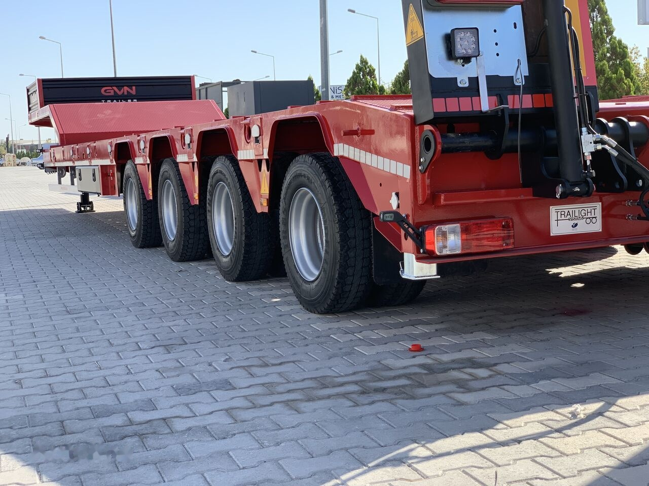 Góndola rebajadas remolque para transporte de equipos pesados nuevo GVN Trailer AFRICA TYPE 4 AXLE LOWBED: foto 8