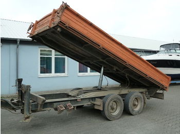 Góndola rebajadas remolque para transporte de equipos pesados Obermaier UNTD105A Tieflader 3-Seiten Kipper m. Alu-Rampen: foto 1