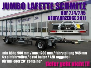 Schmitz AWF 18 jumbo maxi zwillingsb.min 900-1200 mm !!! - Portacontenedore/ Intercambiable remolque