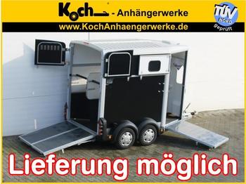 Ifor Williams HB506 mit Frontausstieg Klappenkombi, schwarz - Transporte de ganado remolque