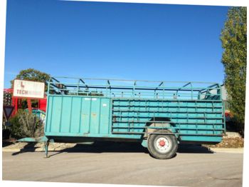 Masson B 6000 Pose à terre - Transporte de ganado remolque