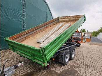 Blomenröhr 885 10,5t 3-Seiten Kipper m. Auffahrrampen  - volquete remolque