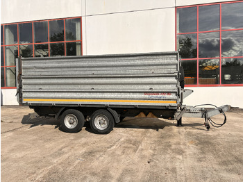 Möslein TDS 13 Schwebheim  13 t Tandemkipper- Tieflader, Aufsatzbordwände - Volquete remolque