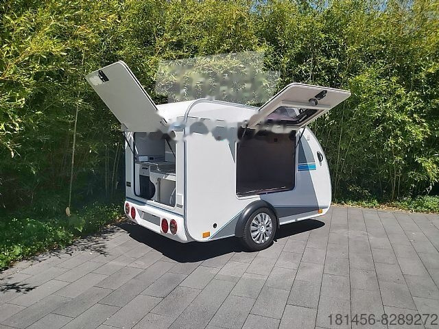 Remolque venta ambulante nuevo trailershop TMC 25 Mini Schlafwagen Küche anstatt zelten: foto 4