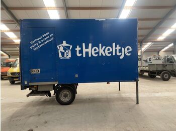 Caja cerrada semirremolque Diversen Be oplegger 5.5 ton met laadklep 750 kg Dhollandia