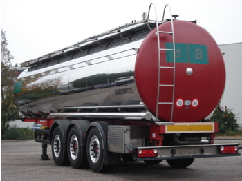 Berger Food - milk tank, 32.000 l., 4 comp., Light weight: 5.660 kg. - Cisterna semirremolque
