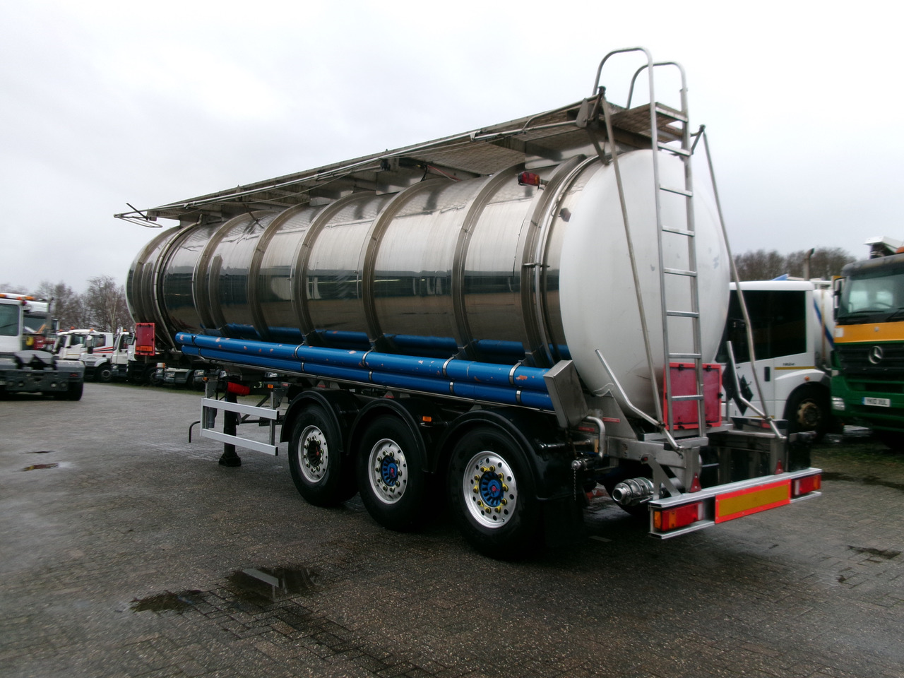 Cisterna semirremolque para transporte de substancias químicas Clayton Chemical tank inox 37.5 m3 / 1 comp: foto 3