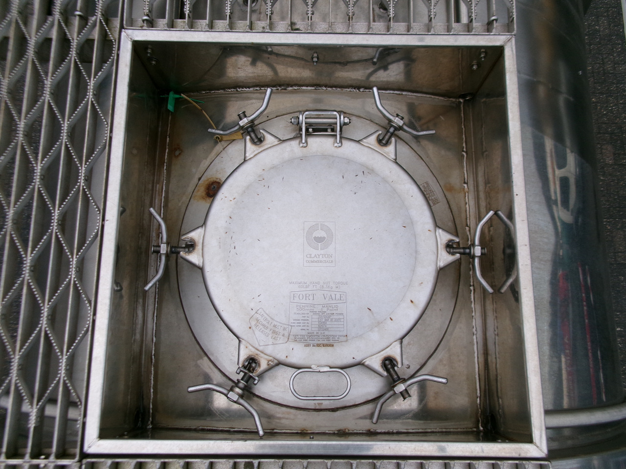 Cisterna semirremolque para transporte de substancias químicas Clayton Chemical tank inox 37.5 m3 / 1 comp: foto 14