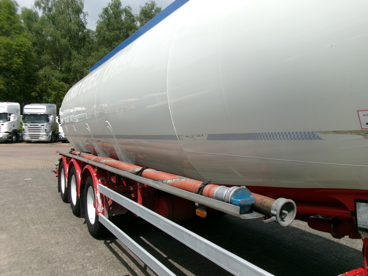 Cisterna semirremolque para transporte de combustible Feldbinder Fuel tank alu 44.6 m3 + pump: foto 7