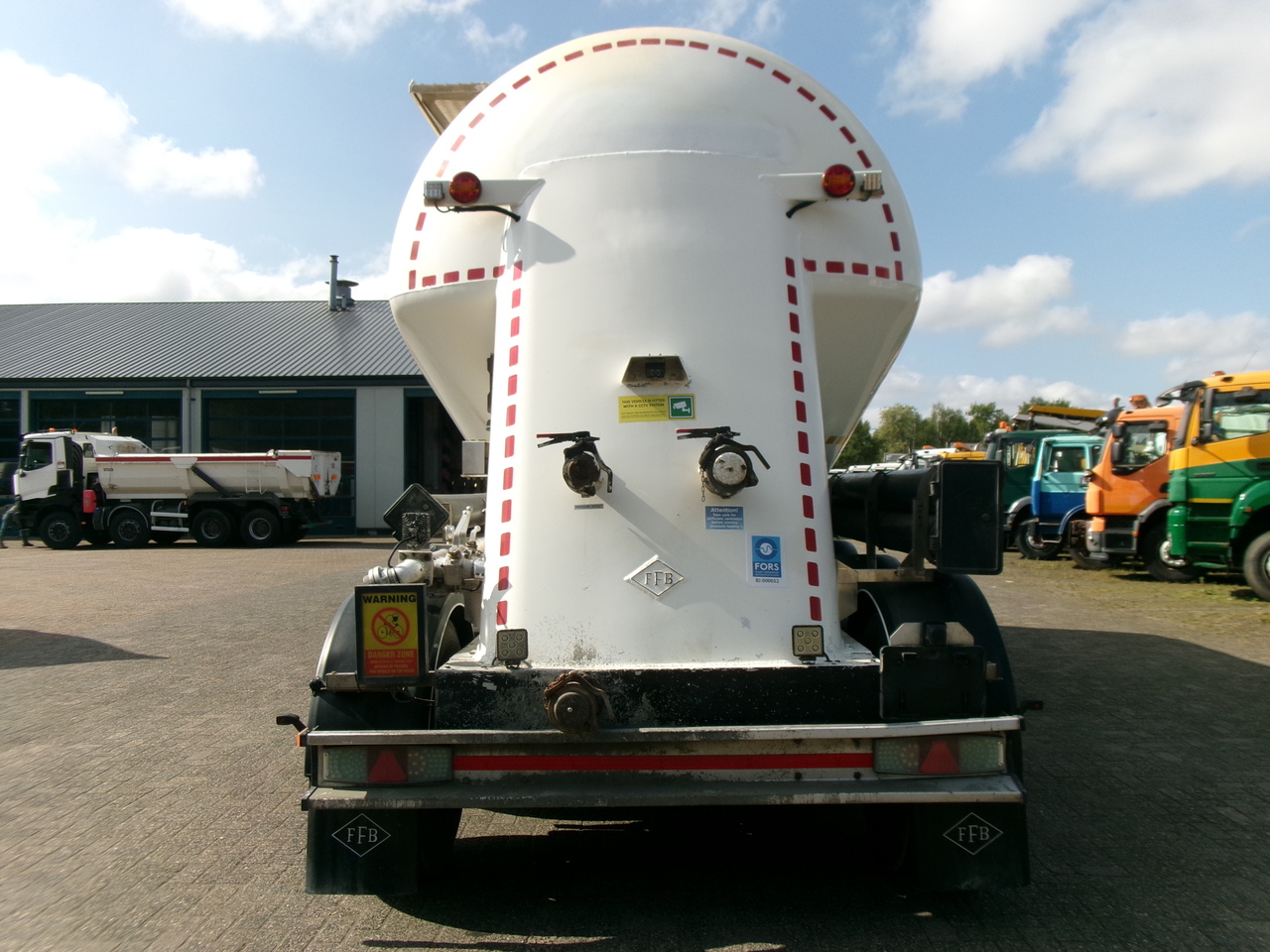 Cisterna semirremolque para transporte de harina Feldbinder Powder tank alu 36 m3 / 1 comp: foto 5