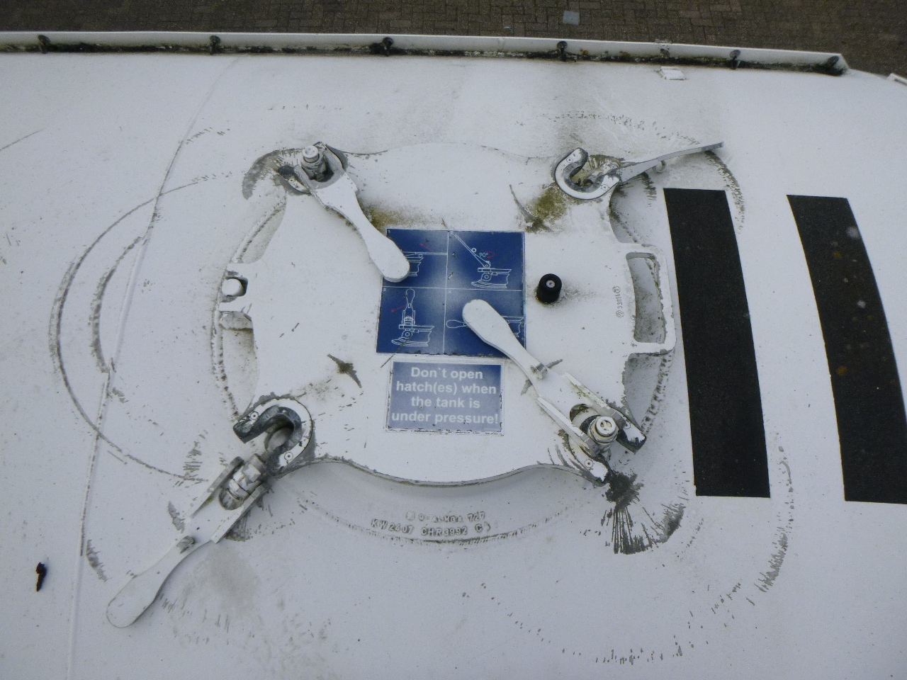 Cisterna semirremolque para transporte de harina Feldbinder Powder tank alu 40 m3 / 1 comp: foto 8